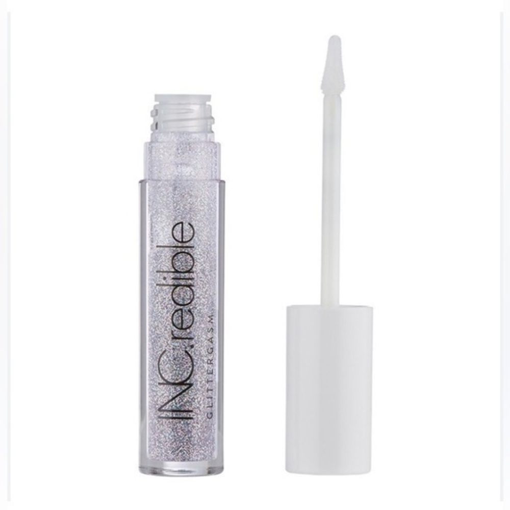 INCredible GLITTERGASM Glitter Lip Topper, I'm a Firecracker silver